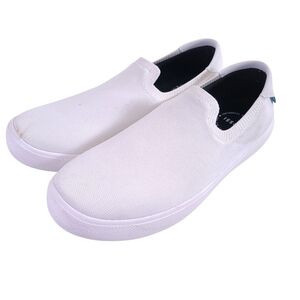 Vessi Womens White Boardwalk Slip On Waterproof Shoes Sneaker Size 11